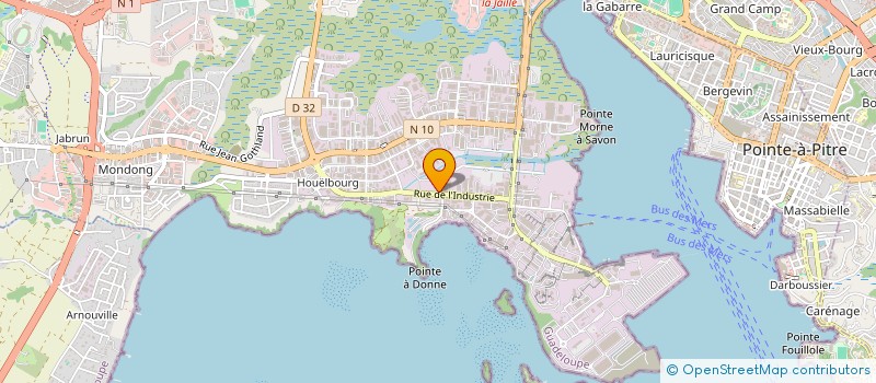 localisation de l'entreprise ELECTRONIQUE DATA CARAIBES INTERNATIONAL  BAIE-MAHAULT