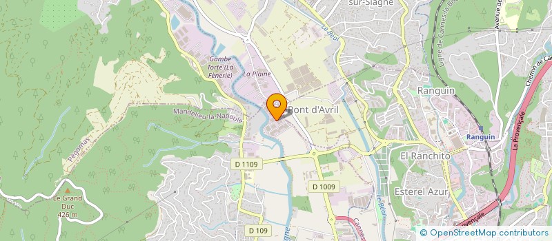 localisation de l'entreprise ELECTRONIQUE ET TELEPHONIE à MANDELIEU-LA-NAPOULE