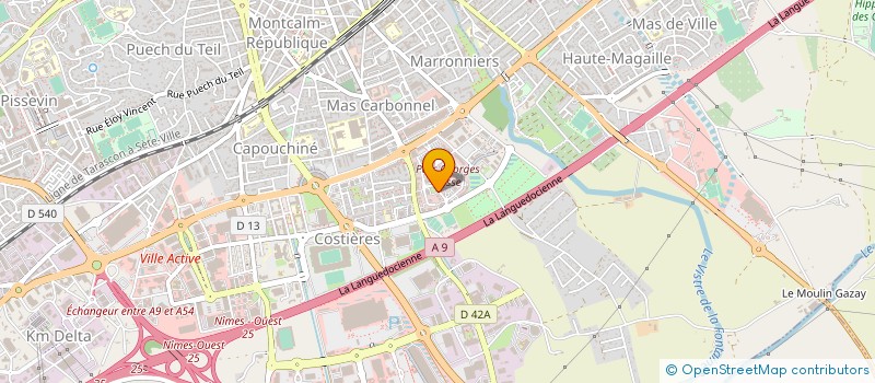 localisation de l'entreprise ELECTRONIQUE GENERALE à NIMES