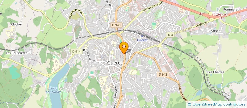 localisation de l'entreprise ELECTRONIQUE, HIGH-TECH & COMPAGNIE à GUERET