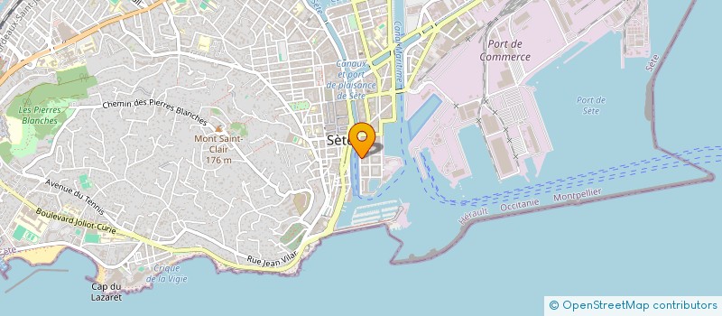 localisation de l'entreprise ELECTRONIQUE MARINE SERVICE à SETE