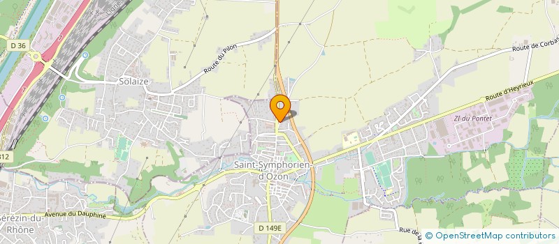 localisation de l'entreprise ELECTRONIQUE MERCURIALE à SAINT-SYMPHORIEN-D'OZON