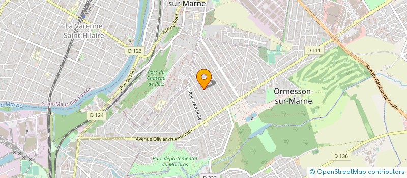 localisation de l'entreprise ELECTRONIQUE MONTAGE CABLAGE SYSTEME à ORMESSON-SUR-MARNE