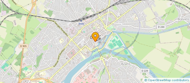 localisation de l'entreprise ELECTRONIQUE SERVICE à DOLE