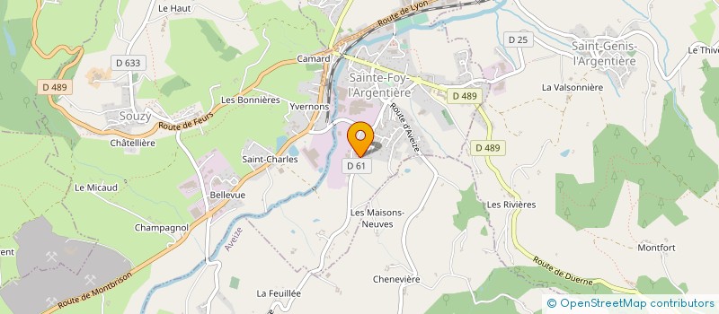 localisation de l'entreprise ELECTRONIQUE SOUS TRAITANCE à SAINTE-FOY-L'ARGENTIERE