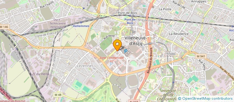 localisation de l'entreprise ELECTRONIQUE SURVEILLANCE AUTOMATISME à VILLENEUVE-D'ASCQ