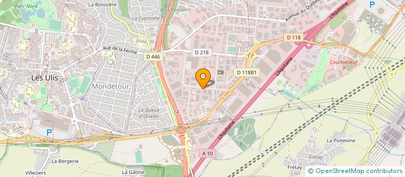 localisation de l'entreprise ELECTRONIQUE TELEMATIQUE ETELM à LES ULIS
