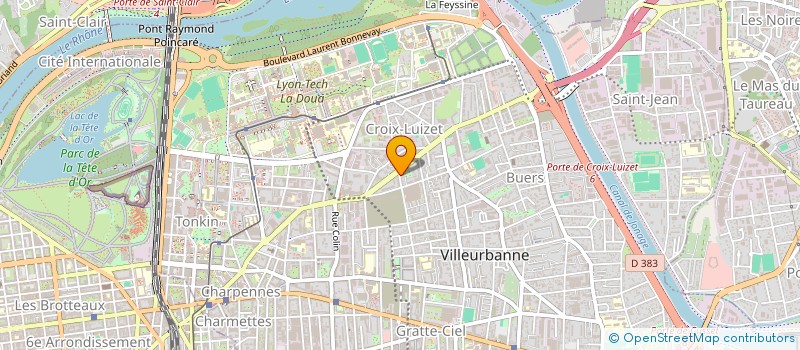 localisation de l'entreprise ELECTRONIQUE VIDEO SERVICE  VILLEURBANNE