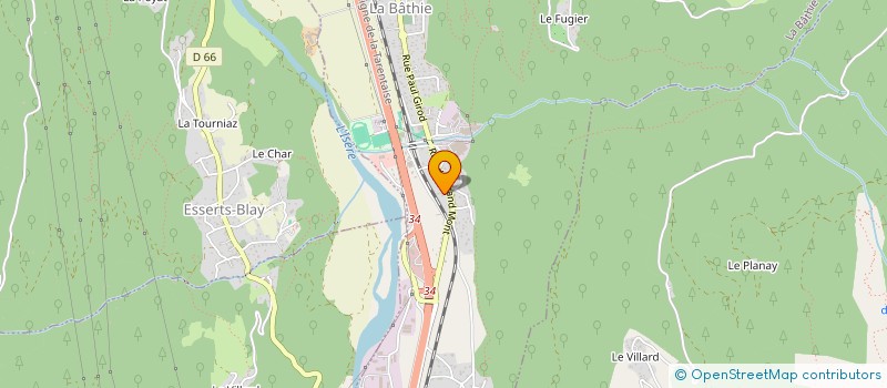 localisation de l'entreprise ELECTRONISAFE  LA BATHIE