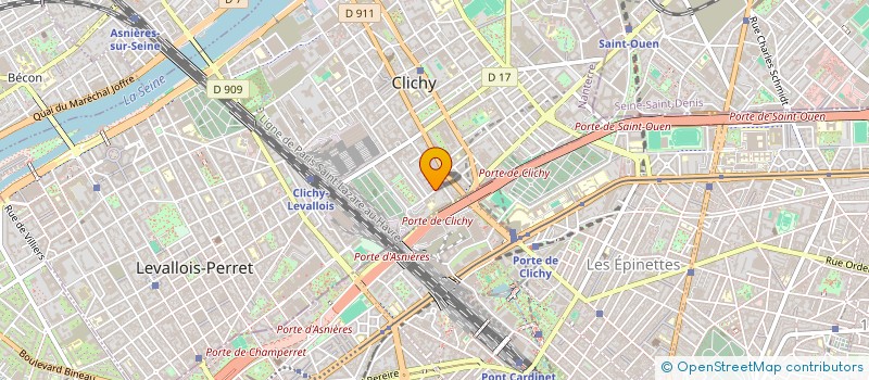 localisation de l'entreprise ELECTRONOVATION à CLICHY