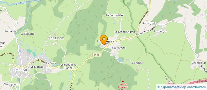 localisation de l'entreprise ELECTRONS LIBRES ENERGIES  RIOM