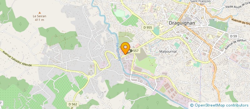 localisation de l'entreprise ELECTROPLUS à DRAGUIGNAN