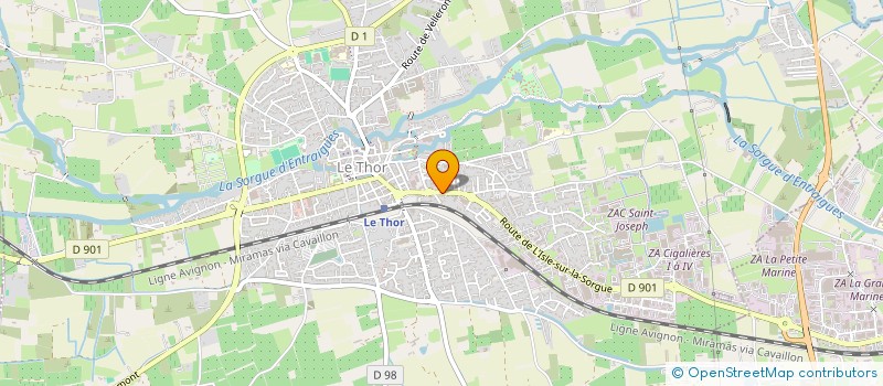 localisation de l'entreprise ELECTROPRO à LE THOR