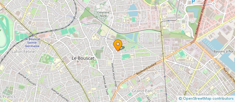 localisation de l'entreprise ELECTROPRO33  LE BOUSCAT