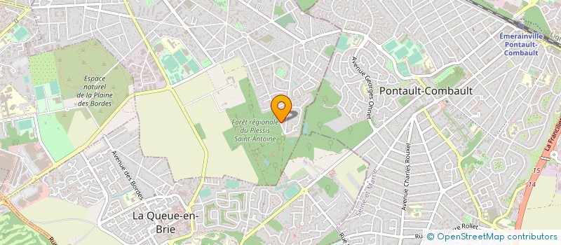 localisation de l'entreprise ELECTRORUS à LE PLESSIS-TREVISE