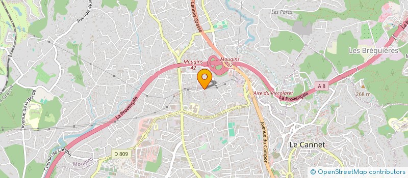 localisation de l'entreprise ELECTROSCENE.FR  MOUGINS