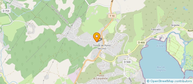 localisation de l'entreprise ELECTROSECUR à PORTO-VECCHIO