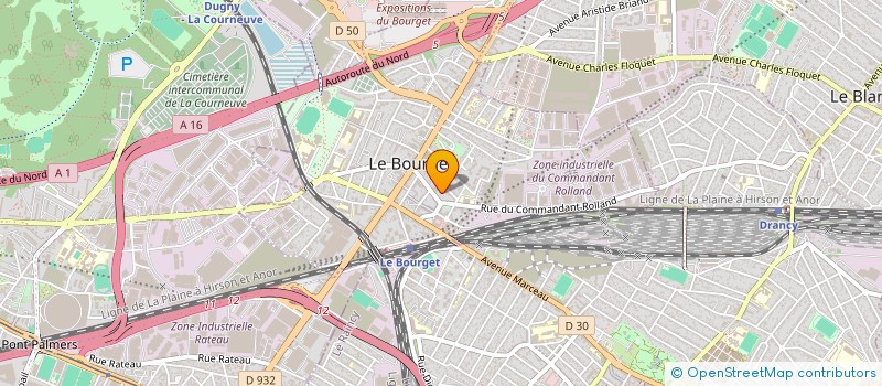 localisation de l'entreprise ELECTROSERVICE à LE BOURGET