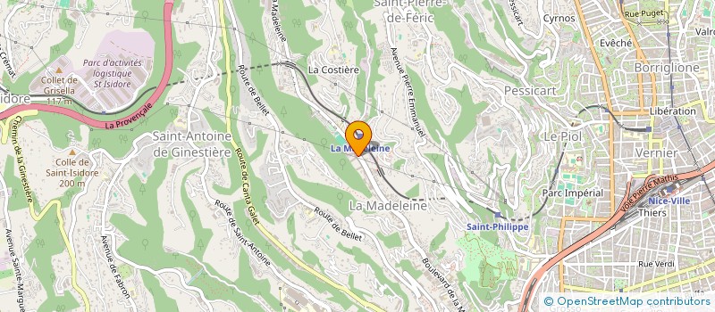 localisation de l'entreprise ELECTROSTOCK à NICE