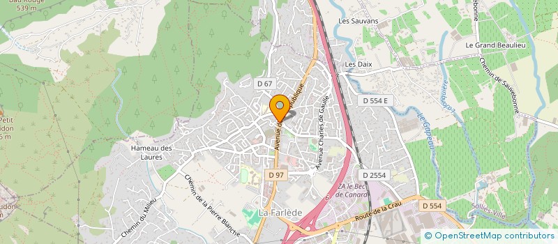 localisation de l'entreprise ELECTROTEC à LA FARLEDE