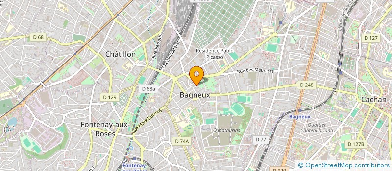 localisation de l'entreprise ELECTROTECHN NOUV ARTS GRAPHIQ  BAGNEUX