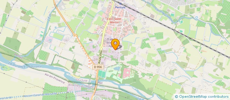 localisation de l'entreprise ELECTROTECHNIQUE ET DEVELOPPEMENTS TECHNOLOGIQUES  PERTUIS