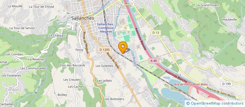 localisation de l'entreprise ELECTROVIBES à SALLANCHES