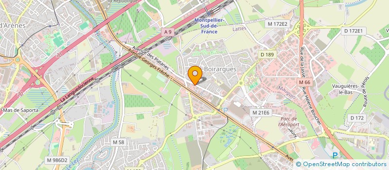 localisation de l'entreprise ELECTROWARE à LATTES