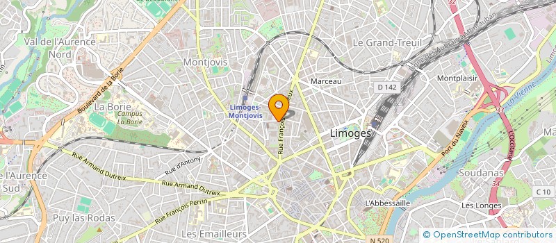 localisation de l'entreprise ELECTRUM SARL à LIMOGES
