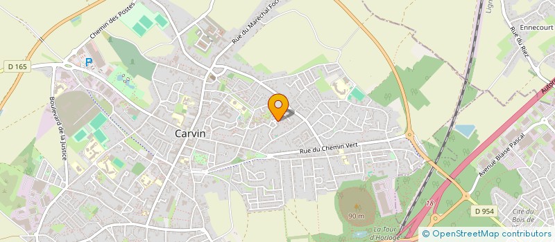 localisation de l'entreprise ELECTRYCOM  CARVIN