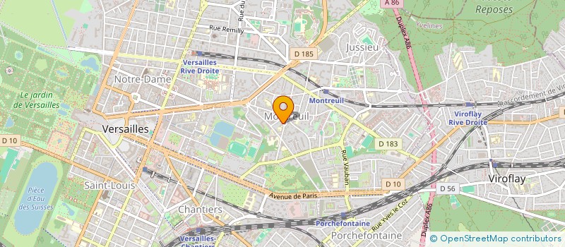localisation de l'entreprise ELECTRYVELINES à VERSAILLES