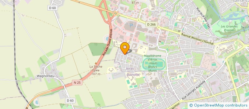 localisation de l'entreprise ELECTRYVES à ARRAS