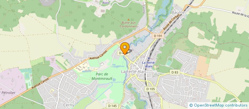 localisation de l'entreprise ELEDADIS à LA FERTE-ALAIS