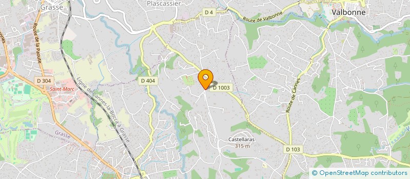 localisation de l'entreprise ELEDAM à MOUANS-SARTOUX