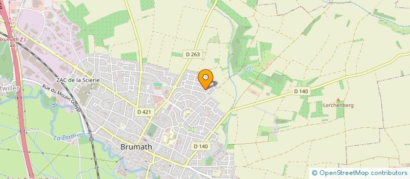 localisation de l'entreprise ELEFAN  BRUMATH