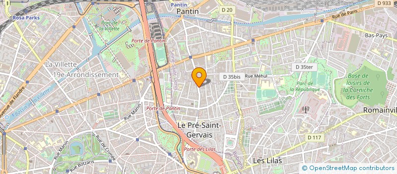 localisation de l'entreprise ELEGAN  LE PRE-SAINT-GERVAIS