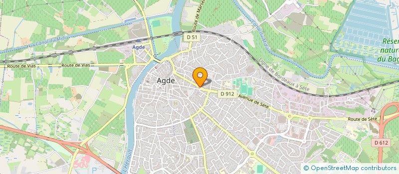 localisation de l'entreprise ELEGAN'S PRESSING à AGDE