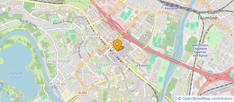 localisation de l'entreprise ELEGANCE à CERGY