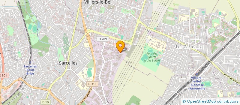 localisation de l'entreprise ELEGANCE  VILLIERS-LE-BEL