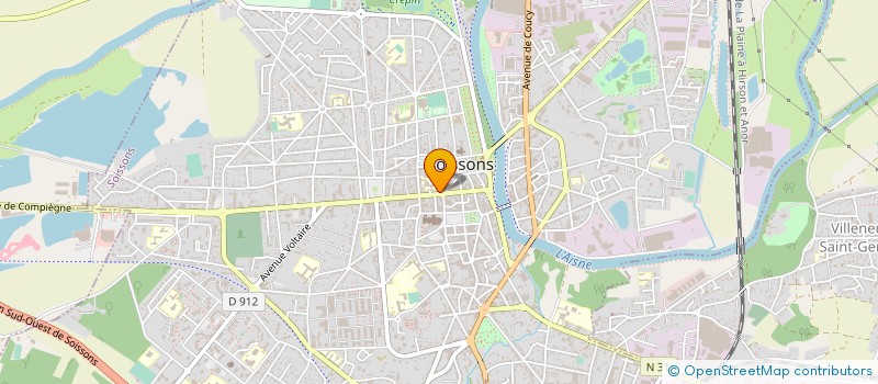localisation de l'entreprise ELEGANCE à SOISSONS