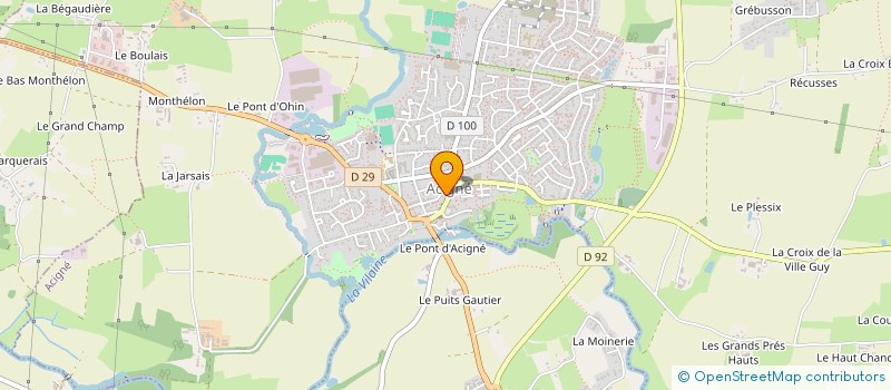 localisation de l'entreprise ELEGANCE  ACIGNE