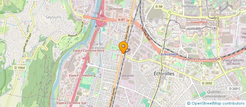 localisation de l'entreprise ELEGANCE AUTO 38  ECHIROLLES