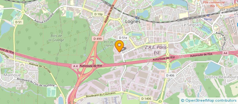 localisation de l'entreprise ELEGANCE AUTOMOTIVE SAS à LOGNES