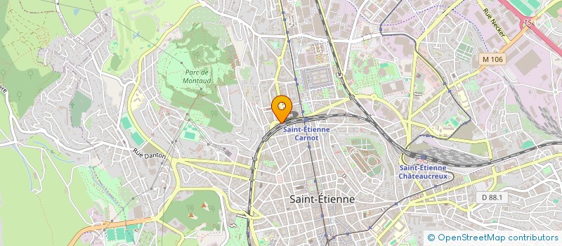 localisation de l'entreprise ELEGANCE COIFFURE 42  SAINT-ETIENNE