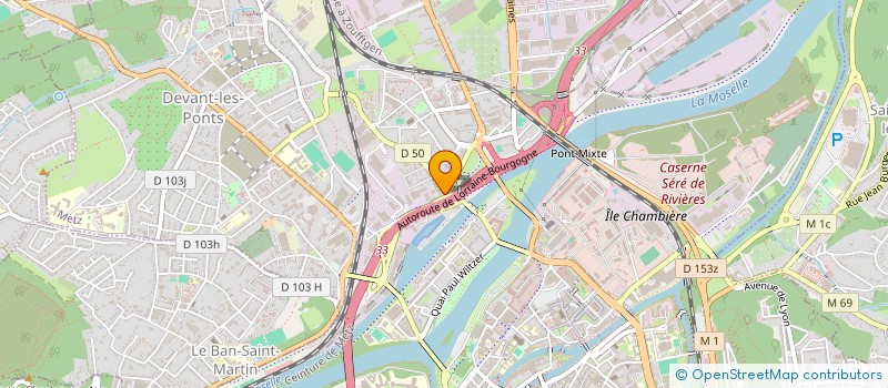 localisation de l'entreprise ELEGANCE COIFFURE à METZ