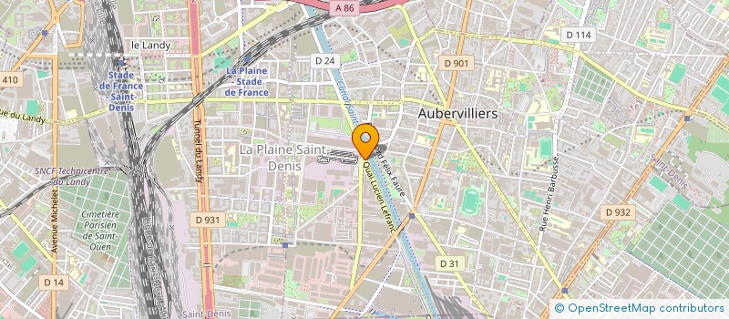 localisation de l'entreprise ELEGANCE DU MARAIS à AUBERVILLIERS