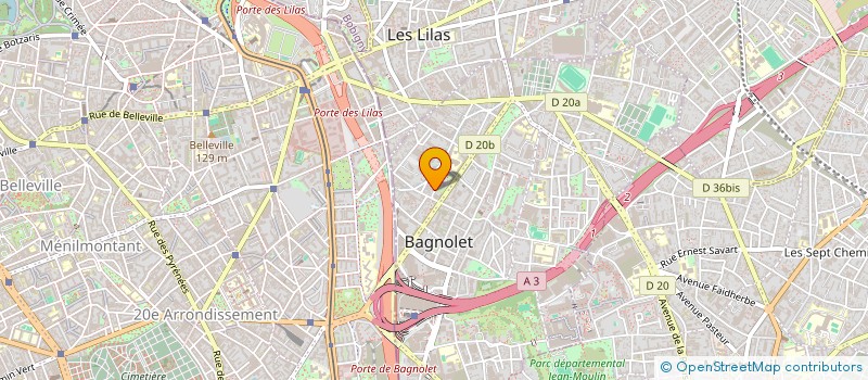 localisation de l'entreprise ELEGANCE MISE EN LUMIERE  BAGNOLET