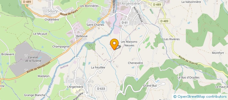 localisation de l'entreprise ELEGANCE PATRIMOINE  SAINTE-FOY-L'ARGENTIERE