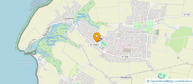 localisation de l'entreprise ELEGANCE POITOU-CHARENTES  NIEUL-SUR-MER