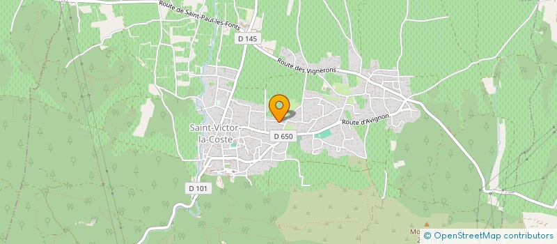 localisation de l'entreprise ELEGANCE PROVENCALE  SAINT-VICTOR-LA-COSTE